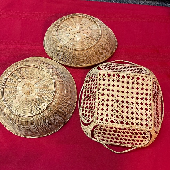 Vintage Handmade Woven Baskets - Picture 2 of 6